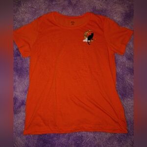 Orange T-Shirt with Cat Design